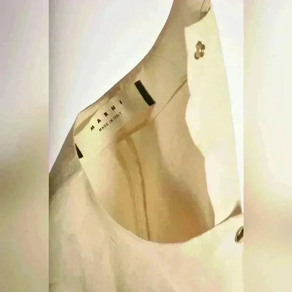 MARNI SS17 Beige Ecru Cotton Poplin Unlined Lightweight Trench 42EU Medium Italy - Picture 11 of 11